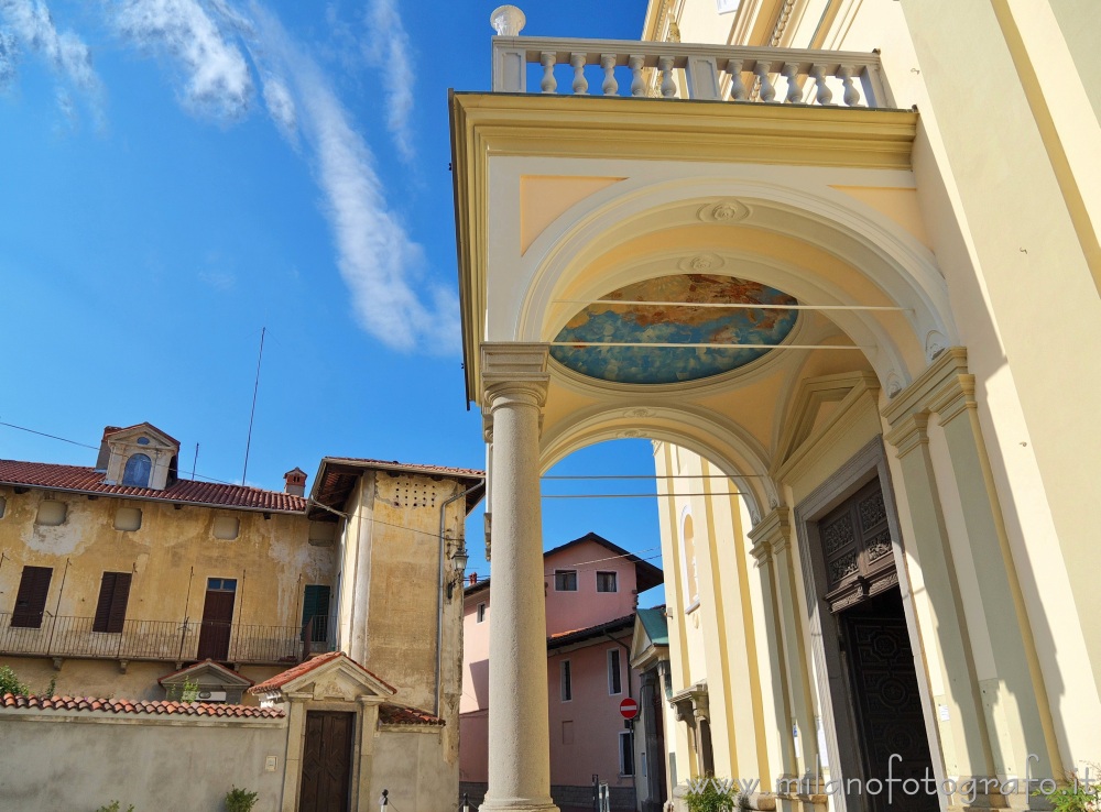 Candelo (Biella, Italy) - Pronao of the Church of Saint Lawrence